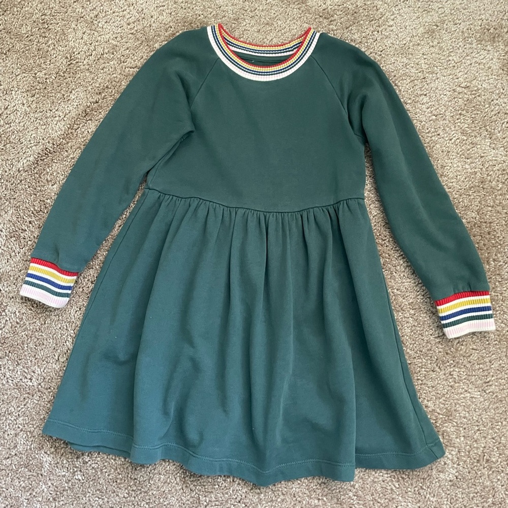Girl’s Warm Terry Dress by Hanna Andersson, 5T, Long Sleeve